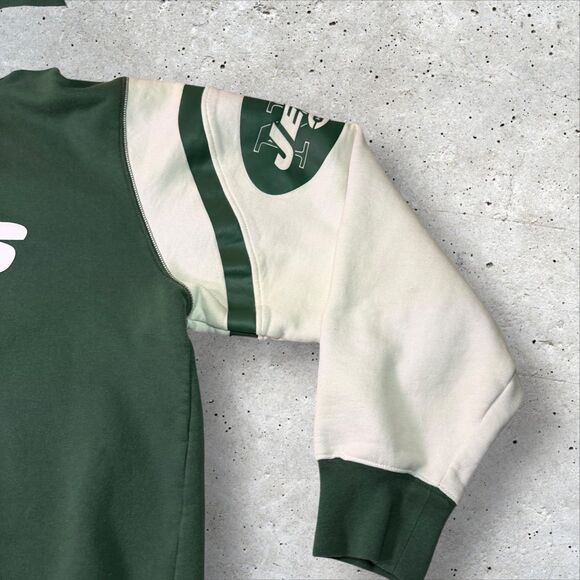New York Jets Hoodie Green White NFL Pullover Adult Size XL Football Pullover - Picture 3 of 14